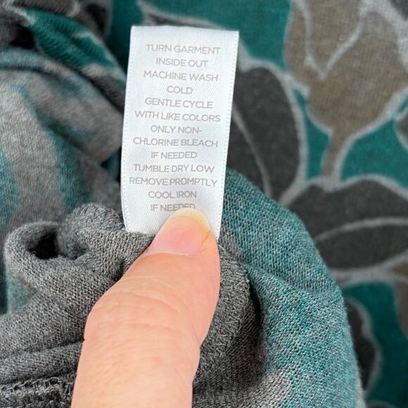 Avenue Floral Asymmetric Womens Top Sz 26/28 Cottagecore Boho Lagenlook Earthy - Picture 9 of 9